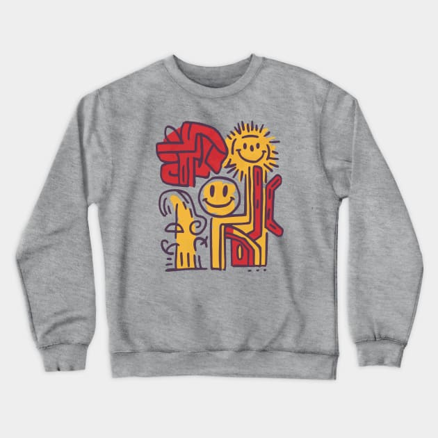 Hand Sketched Crewneck Sweatshirt by Rahelrana